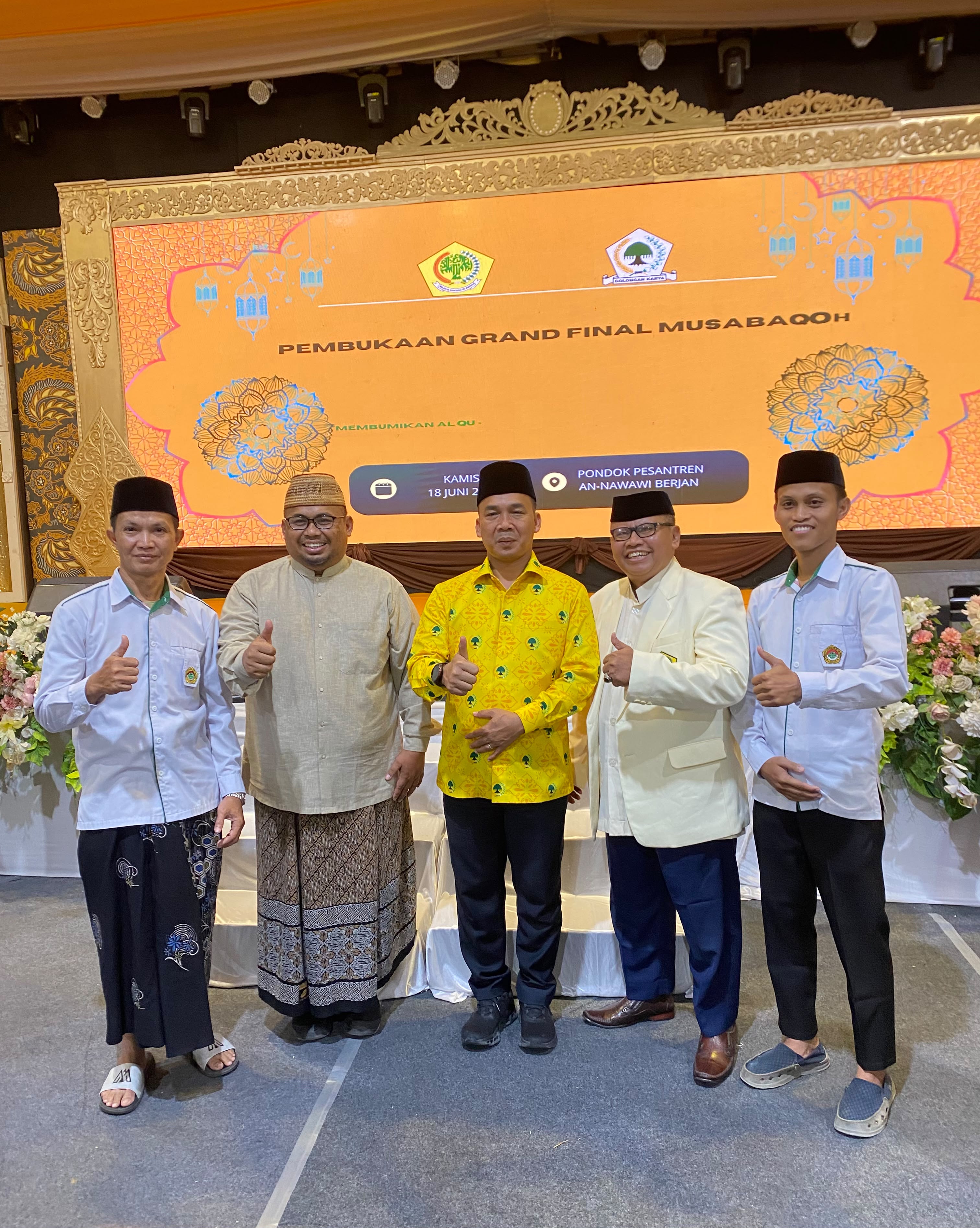 BIRO PKD DPD LDII PURWOREJO BERSAMA KETUA PKD DPP LDII MENGHADIRI PEMBUKAAN GRAND FINAL MUSABAQOH TILAWATIL QURAN DAN LOMBA DAKWAH DISABILITIES TINGKAT NASIONAL