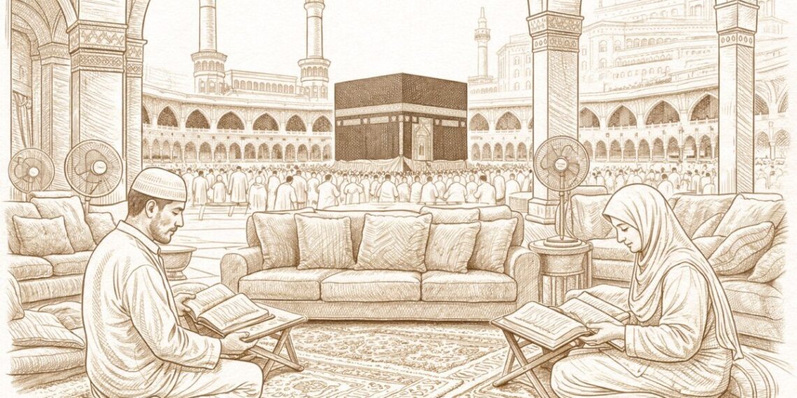 Bukan Tips dan bukan Trik: Tempat sholat yang Nyaman di Harram